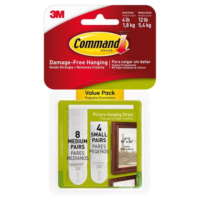 Command Picture Hanging Strips  Small (8 med sets & 4 small sets/pk) GOODS M&S   