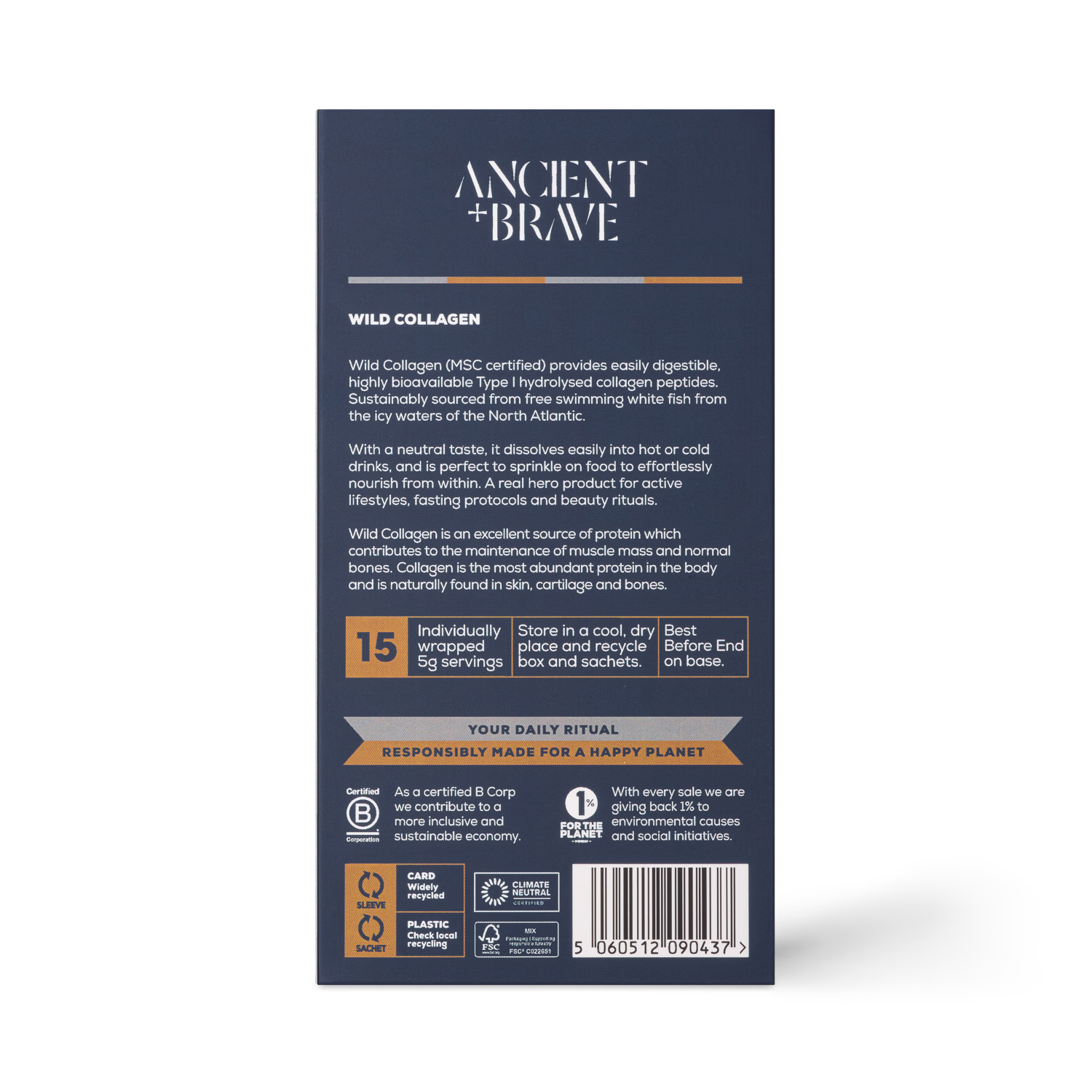 Ancient+Brave Wild Collagen sachets 15-pack - British product