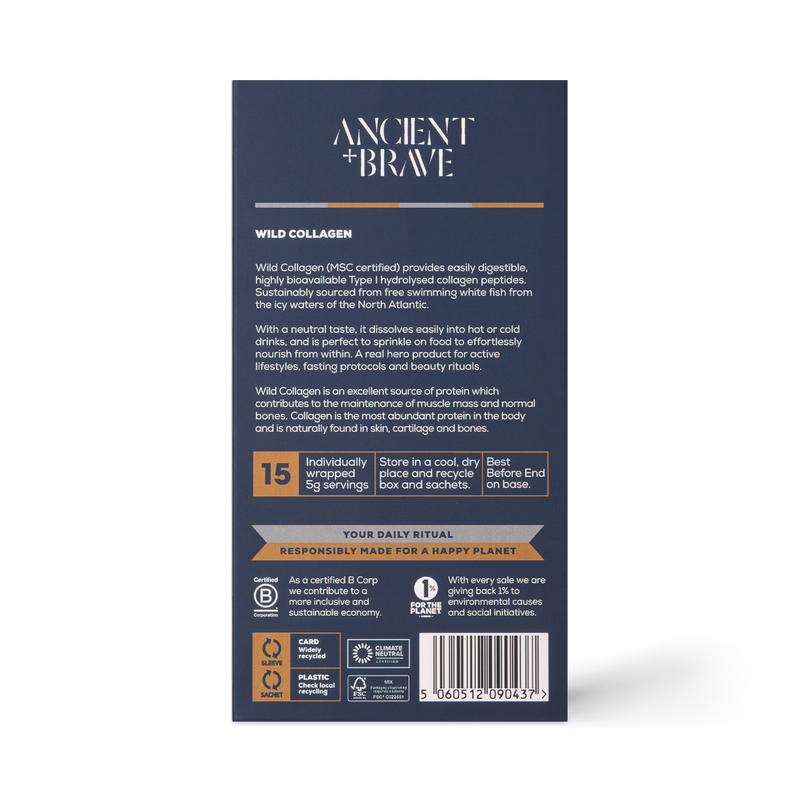 Ancient+Brave Wild Collagen sachets 15-pack - British product