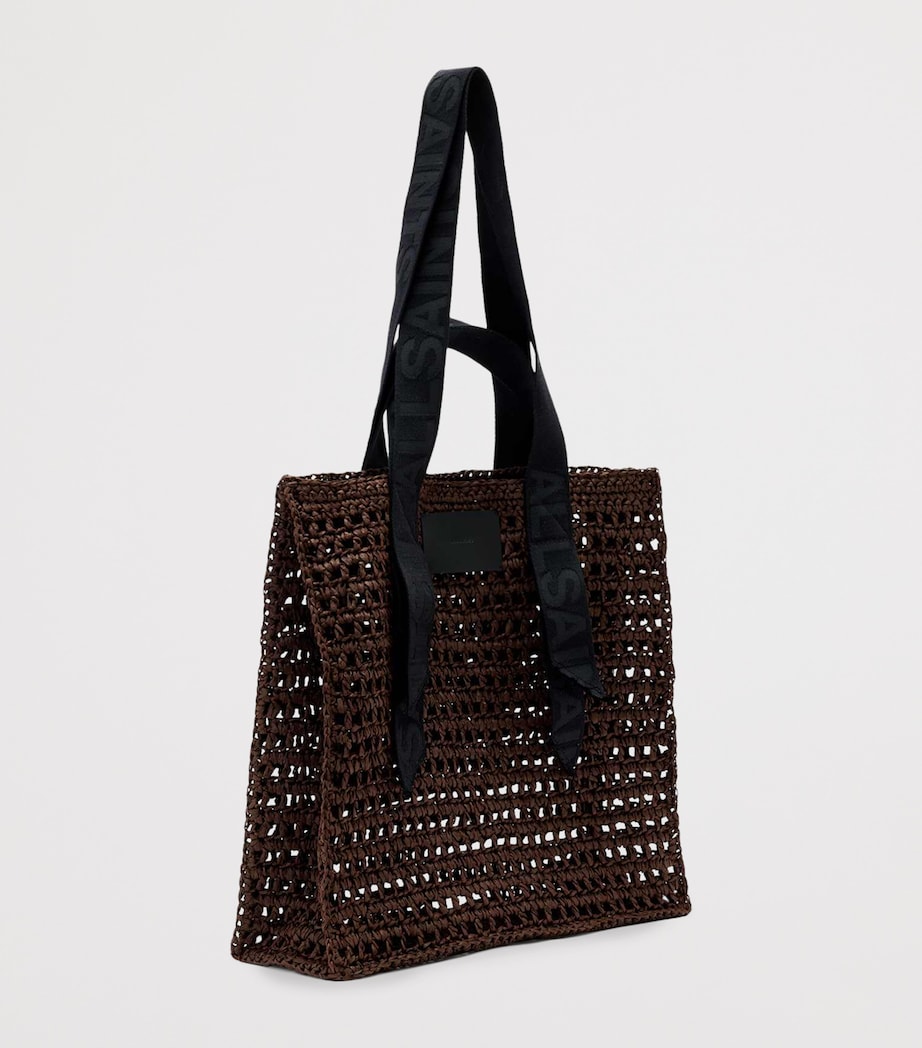 AllSaints Lullah straw tote bag, UK version