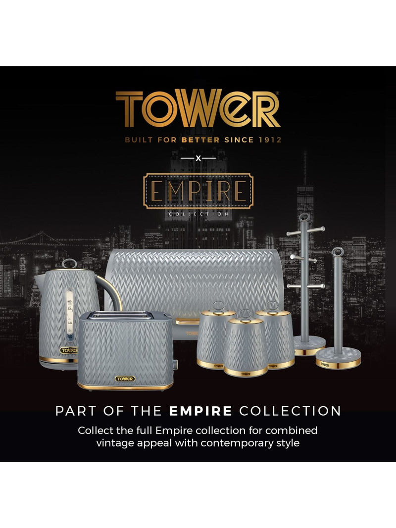 Tower grey 16-piece dinnerware set (British brand)