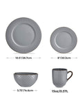 Tower grey 16-piece dinnerware set (British brand)