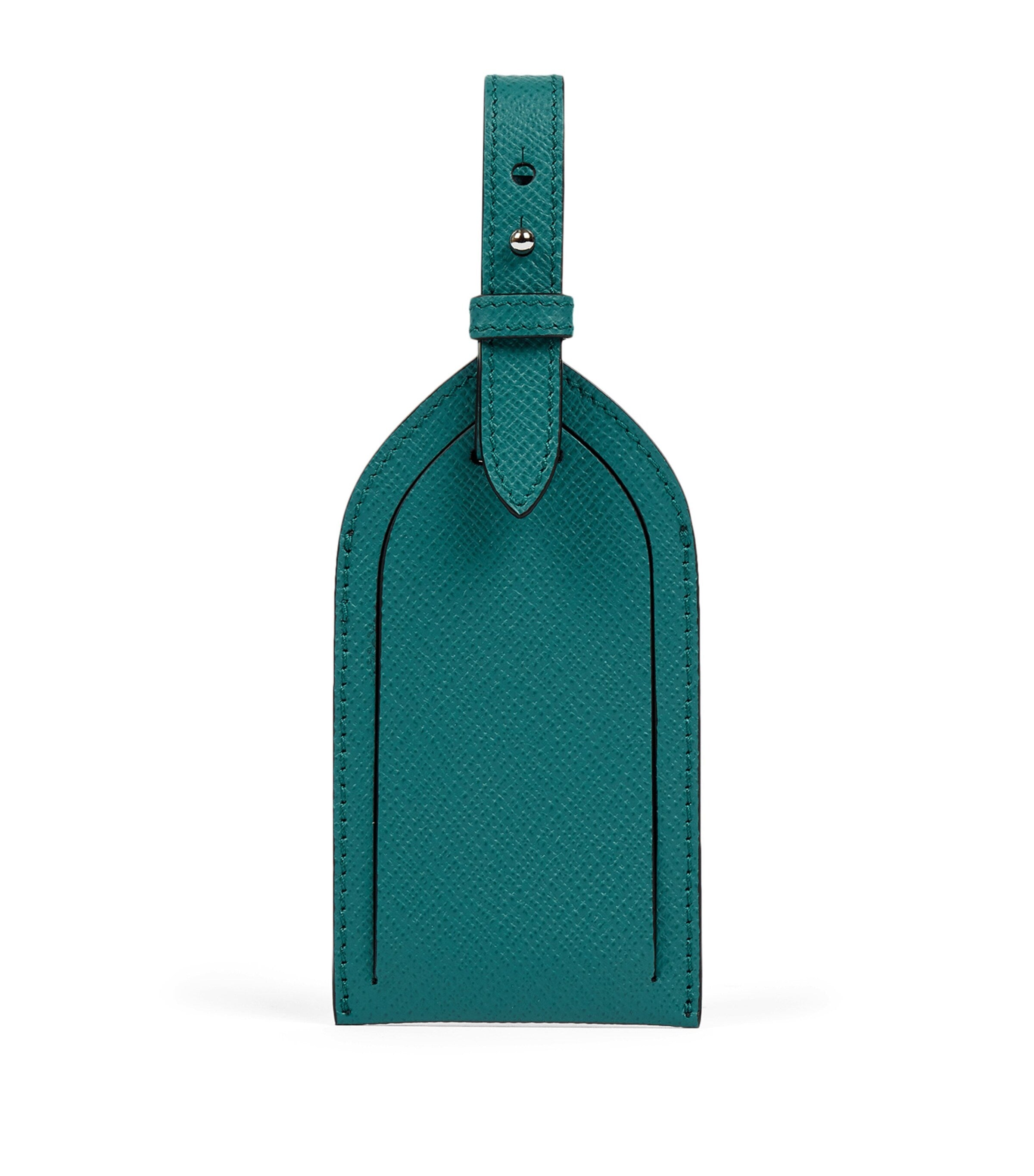 Smythson Panama leather luggage tag (British brand)