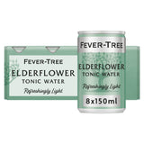 Fever-Tree Refreshingly Light Elderflower Tonic Water 8x150ml Mixers Sainsburys   