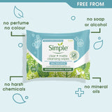 Simple Wipes Daily Detox Matte   20 per pack GOODS M&S   