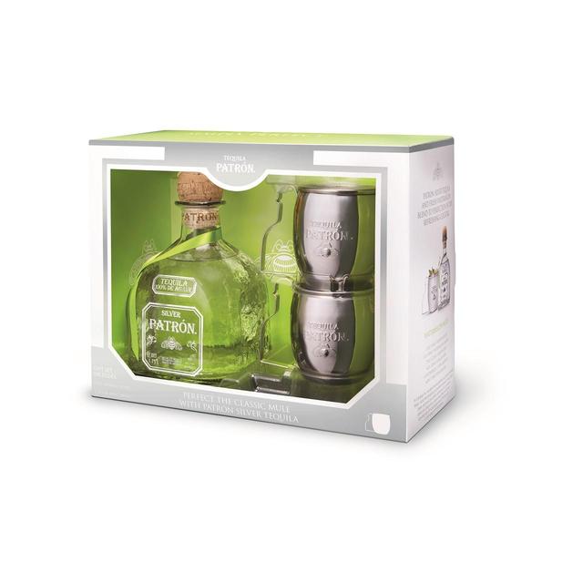 Patron Silver Tequila Mule Mugs Gift Pack   70cl GOODS M&S   