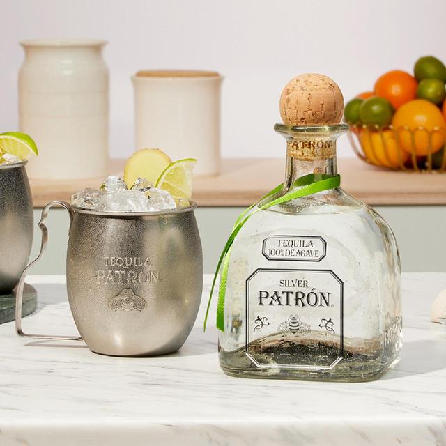 Patron Silver Tequila Mule Mugs Gift Pack   70cl GOODS M&S   