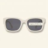 Prada PRA08S hvite dame solbriller, importert fra Storbritannia