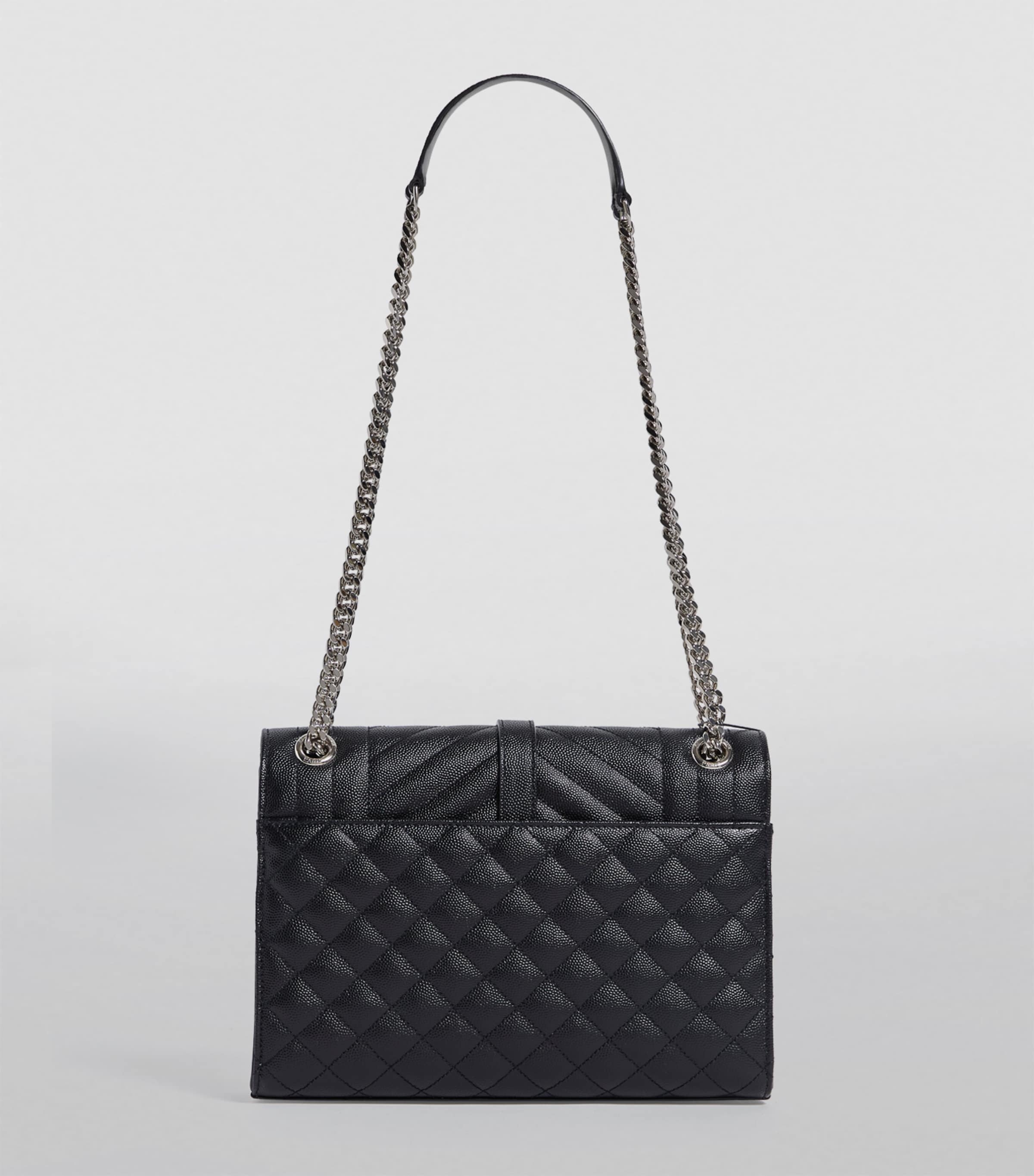 Saint Laurent medium envelope matelassé shoulder bag (British brand)