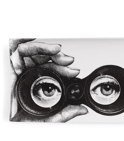 Harrods Fornasetti Occhi rektangulært porselensbrett 38 cm x 14 cm - Kjøp online hos McGrocer
