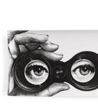 Fornasetti Occhi rectangular porcelain tray 38cm x 14cm - British product