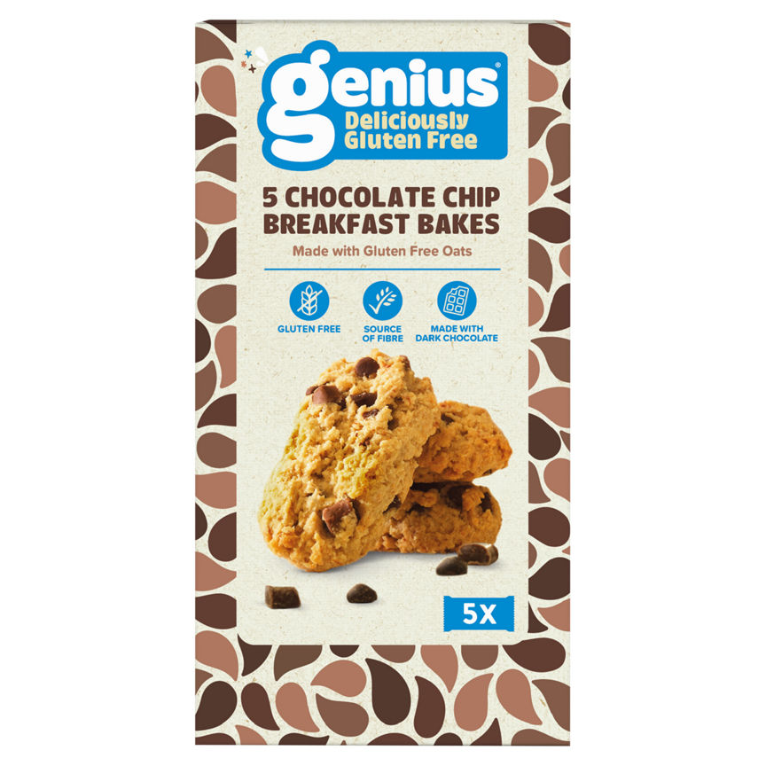 Genius Gluten Free 5 Chocolate Chip Breakfast Bakes Cereals ASDA   