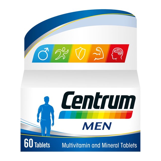 Centrum Men Multivitamins with Vitamin D Immunity  Tablets   60 per pack GOODS M&S   