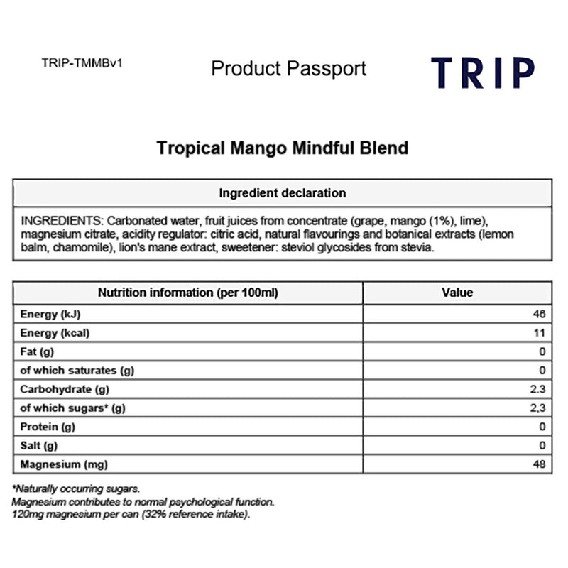 Trip Mindful Blends Mixed Pack 12 x 250ml - British product