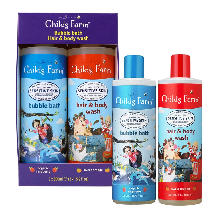 Childs Farm Pirate Bubble Bath and Hair Body Wash 2 x 500ml