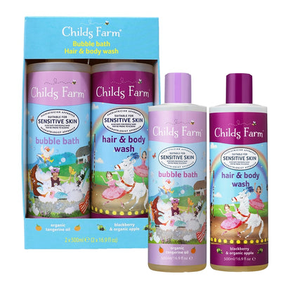 Childs Farm Fe Badeskum og Hår Kroppsvask 2 x 500ml