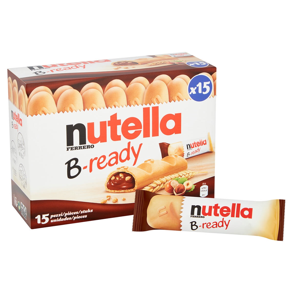 Nutella B-Ready, 15 x 22g GOODS Costco UK