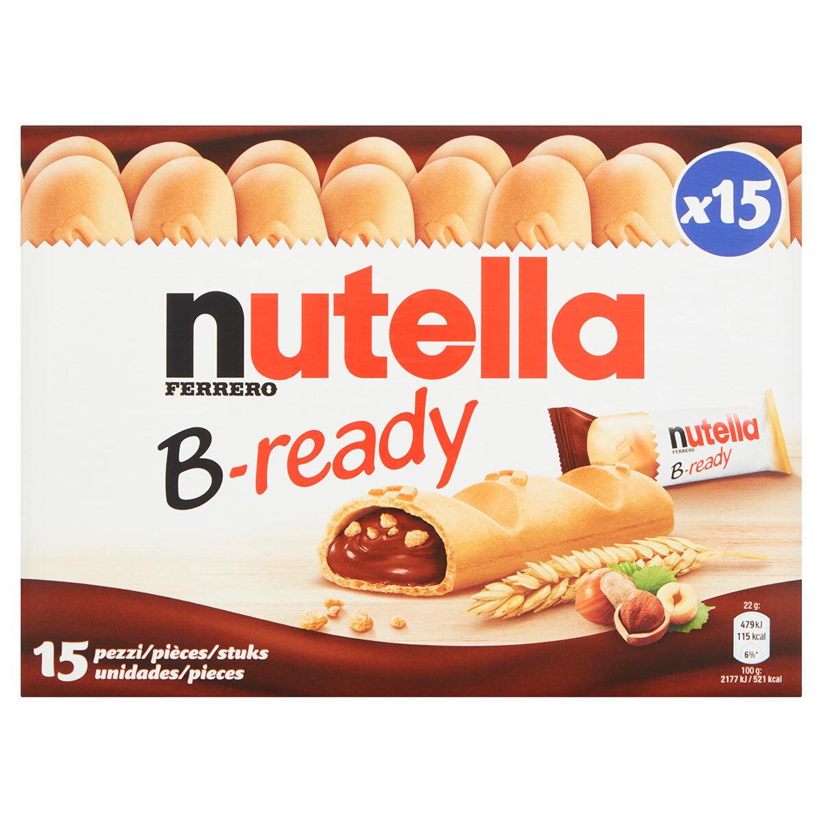 Nutella B-Ready, 15 x 22g GOODS Costco UK