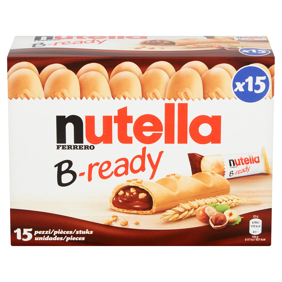 Nutella B-Ready, 15 x 22g GOODS Costco UK