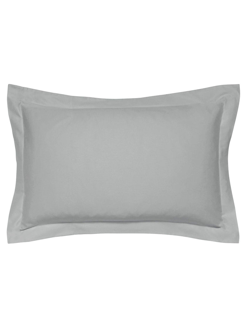 Bedeck of Belfast grey Bob 600 thread count cotton pillowcase (British brand)