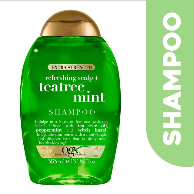 OGX Refreshing Scalp+ Teatree Mint Extra Strength Shampoo   385ml GOODS M&S   