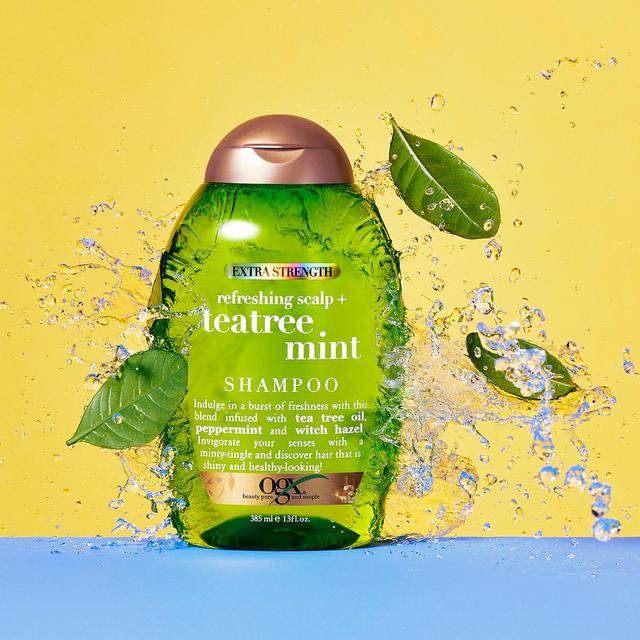 OGX Refreshing Scalp+ Teatree Mint Extra Strength Shampoo   385ml GOODS M&S   