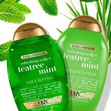 OGX Refreshing Scalp+ Teatree Mint Extra Strength Shampoo   385ml GOODS M&S   