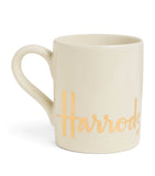Harrods logo mug cream ceramic - British product