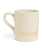 Harrods logo mug cream ceramic - British product