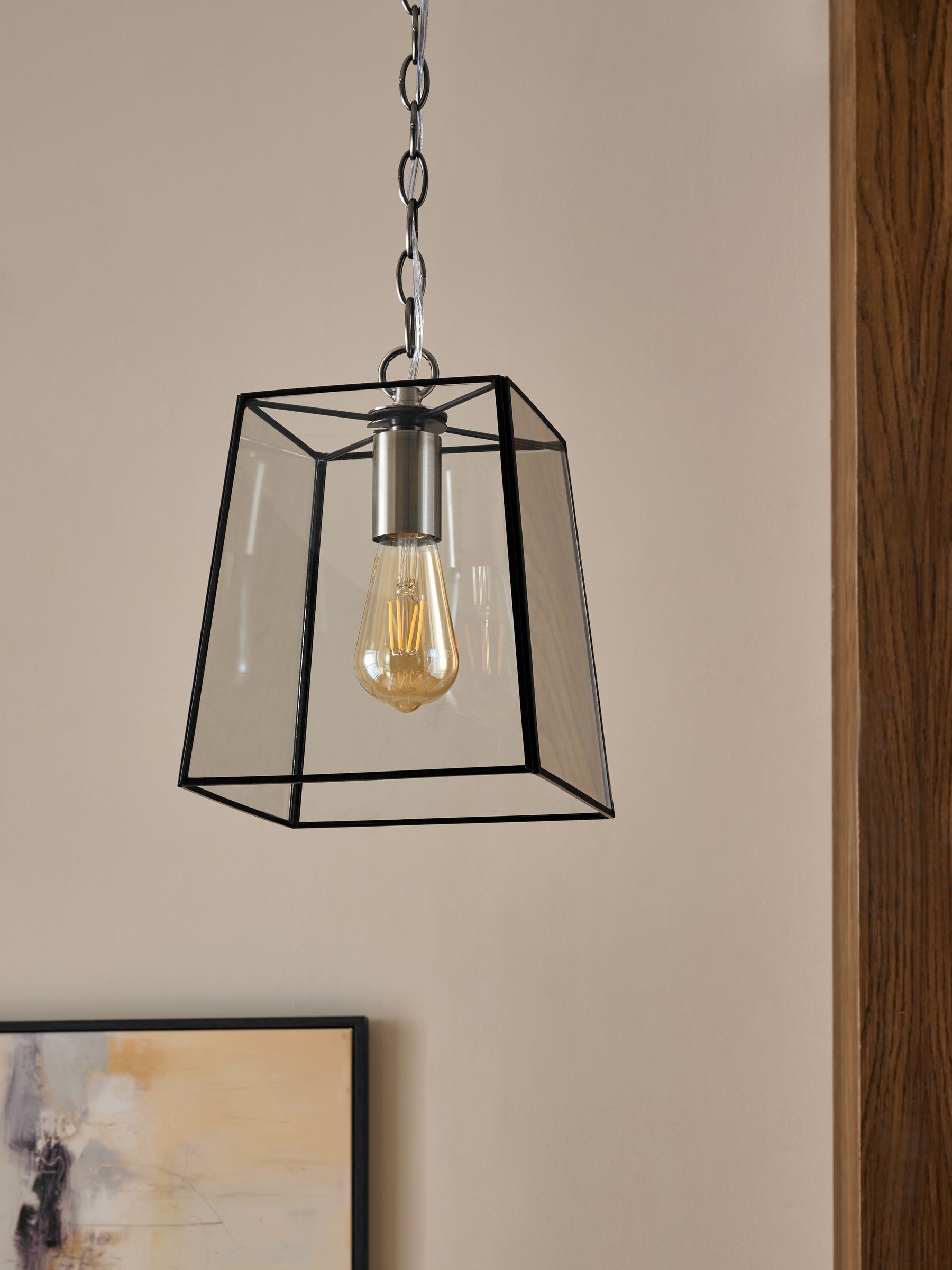 Warwick Black pendant ceiling light 35cm (British brand)