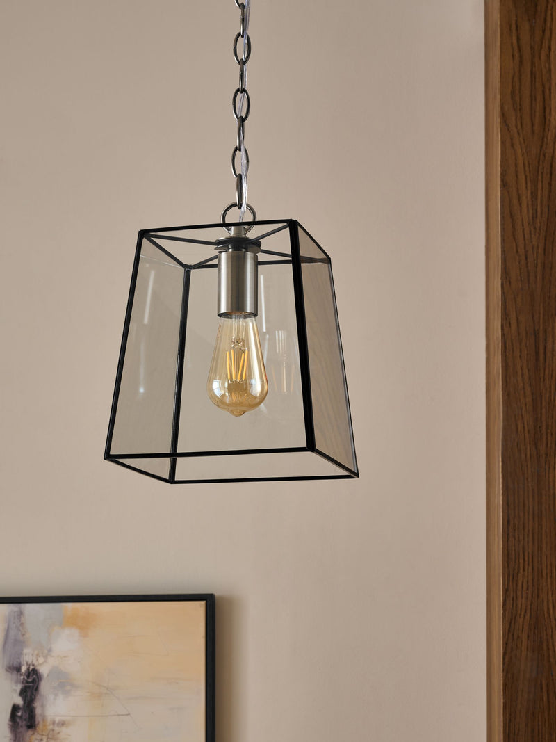 Warwick Black pendant ceiling light 35cm (British brand)