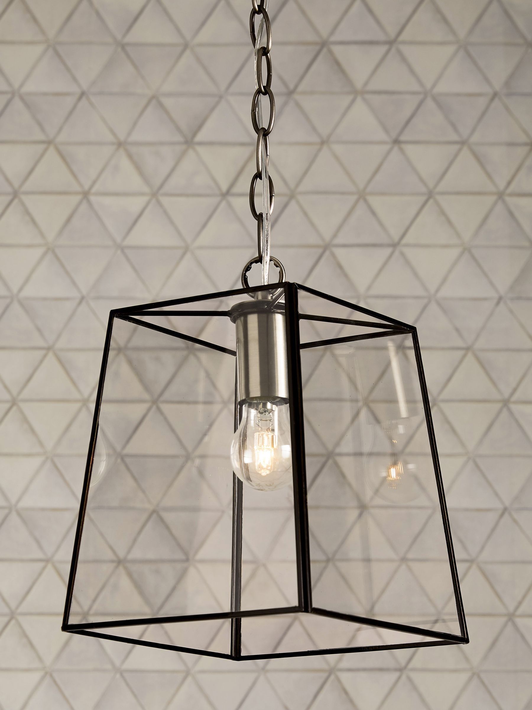Warwick Black pendant ceiling light 35cm (British brand)