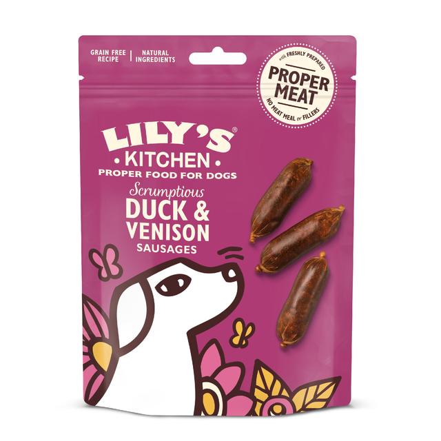 Lily's Kitchen Scrumptious Duck & Venison Sausages for Dogs   70g