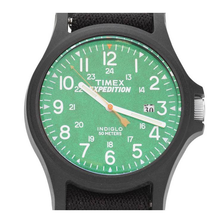 Timex men's black fabric strap watch 40mm - British product