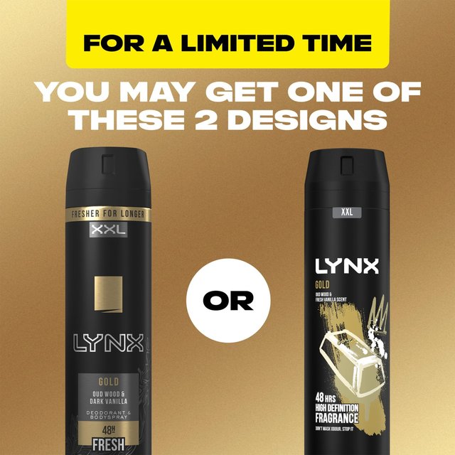 Lynx Gold Deodorant Bodyspray   250ml