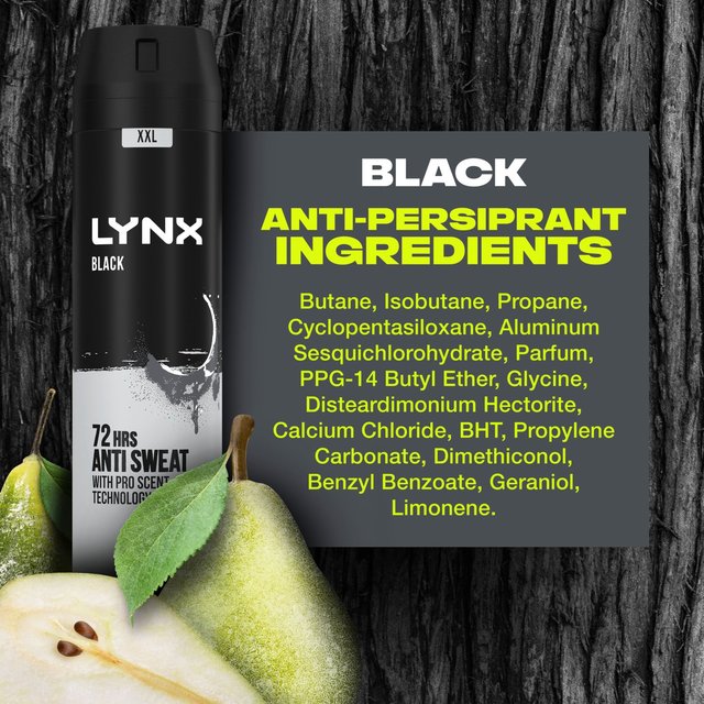 Lynx Black Anti-Perspirant Deodorant   250ml GOODS M&S   