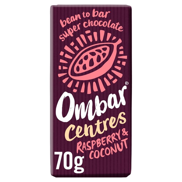 Ombar Centres Raspberry & Coconut Organic Vegan Fair Trade Chocolate   70g GOODS M&S   