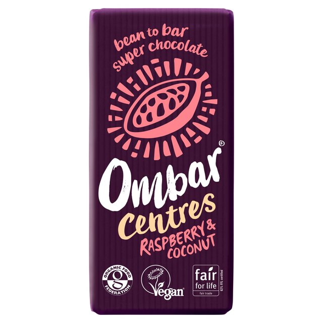 Ombar Centres Raspberry & Coconut Organic Vegan Fair Trade Chocolate   70g GOODS M&S   