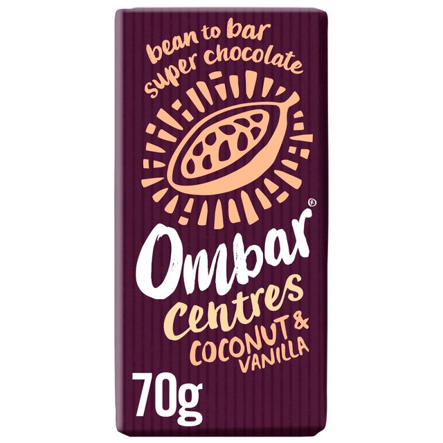 Ombar Centres Coconut & Vanilla Organic Vegan Fair Trade Chocolate   70g