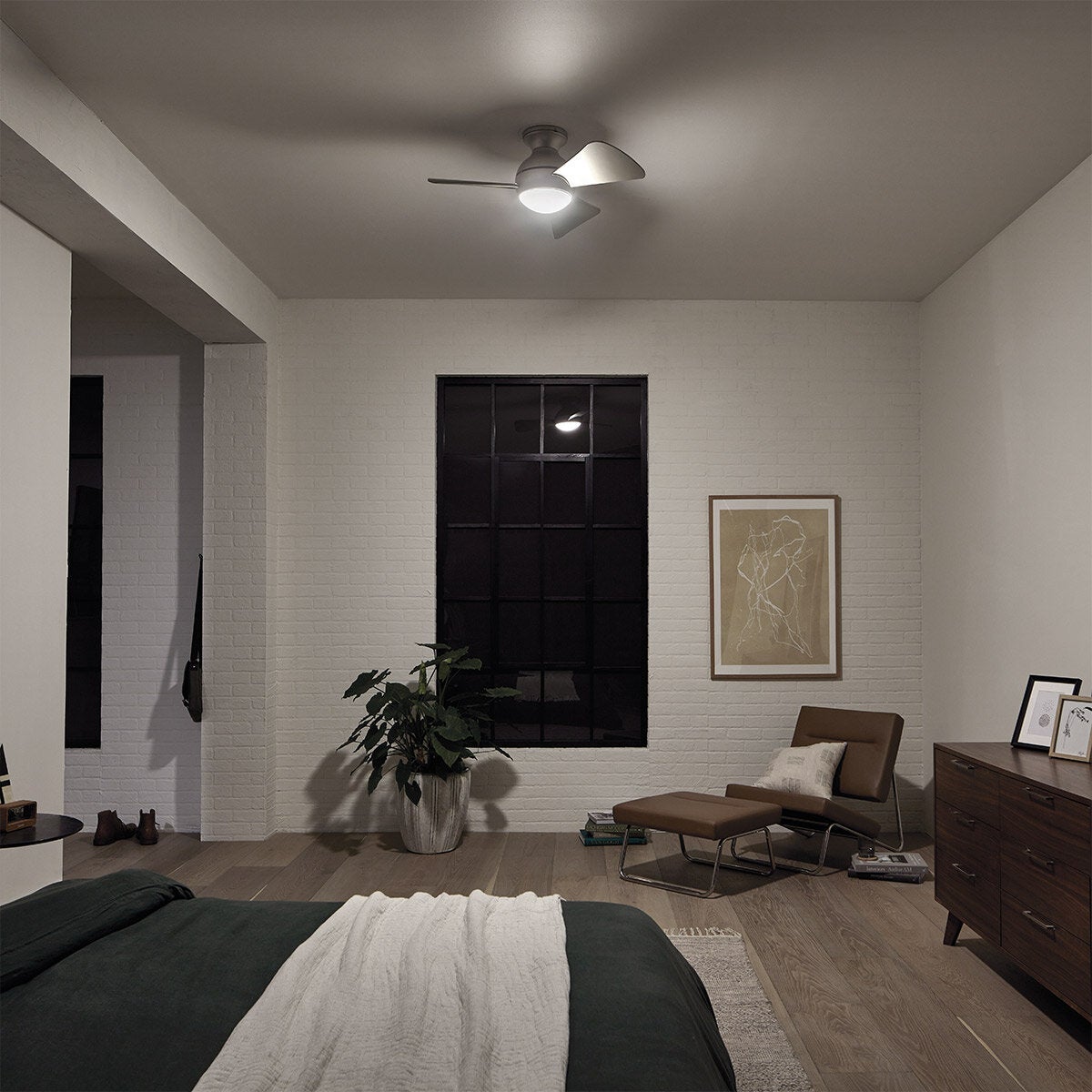 Kichler Sola ceiling fan 86cm, imported from the UK