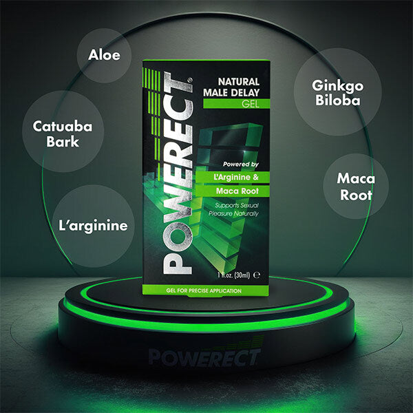 Powerect Natural Delay Gel 30ml fragrance free, UK version
