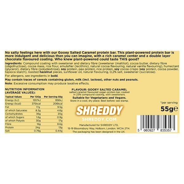 Shreddy Protein Bar - Salted Caramel