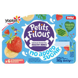 Petits Filous Kids No Added Sugar Strawberry & Banana Yoghurt Pots   6 x 47g GOODS M&S   