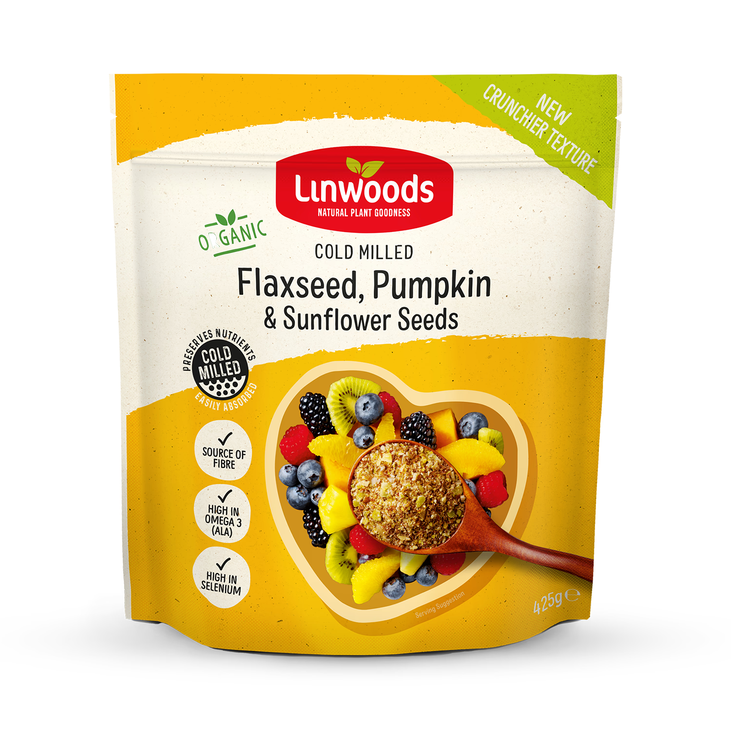 Linwoods milled organic flaxseed sunflower pumpkin seeds 425g imported from the UK