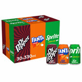 Fanta Dr Pepper Sprite variety pack 30 x 330ml, imported from the UK