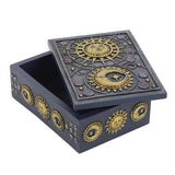 Something Different Resin Storage Box Sun Moon Design 14cm (British brand)
