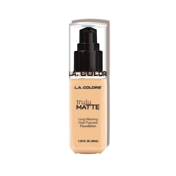 L.A. Colors Truly Matte Foundation Procelain 40ml, imported from the UK