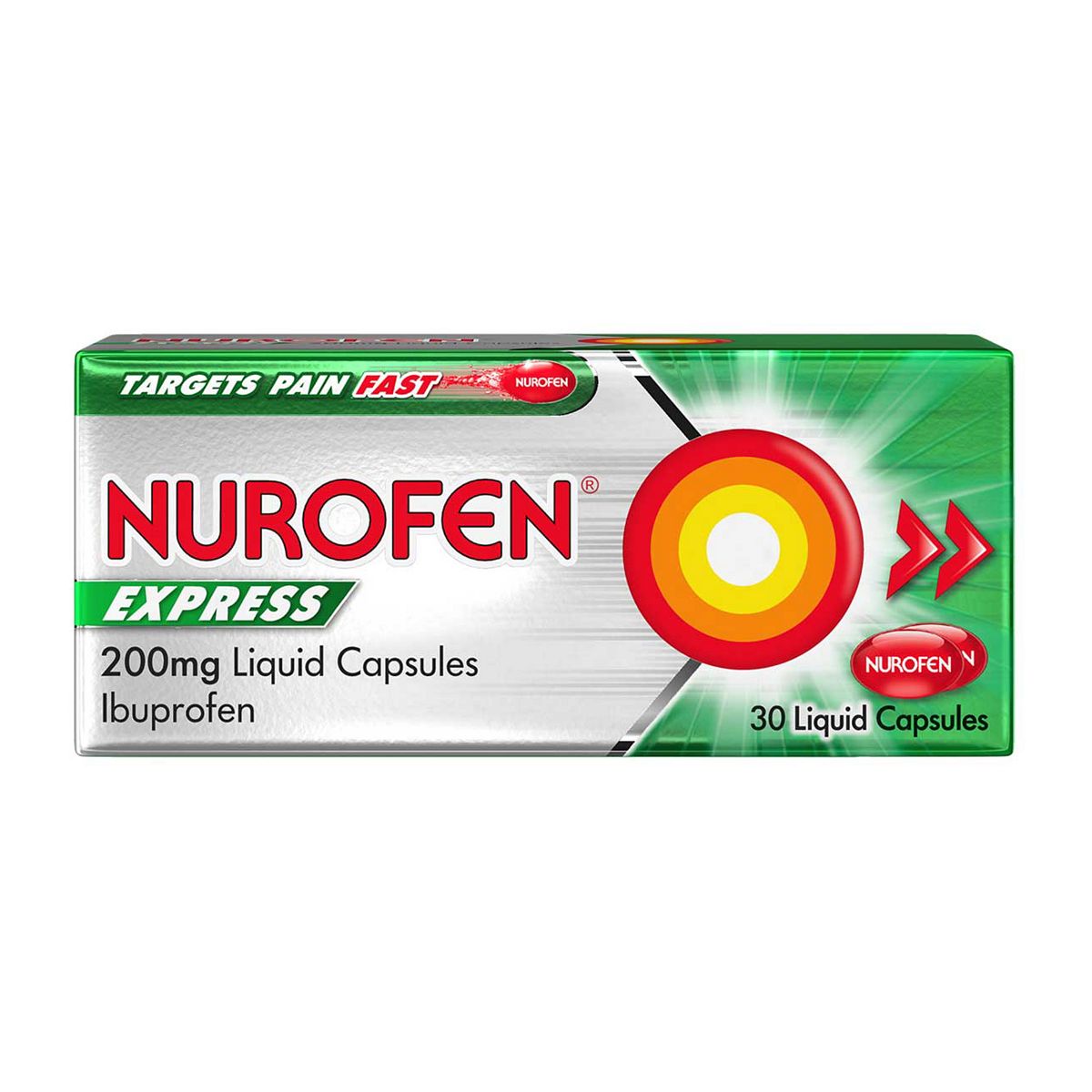 Nurofen Express 200mg Liquid Capsules Ibuprofen x30 GOODS Boots   