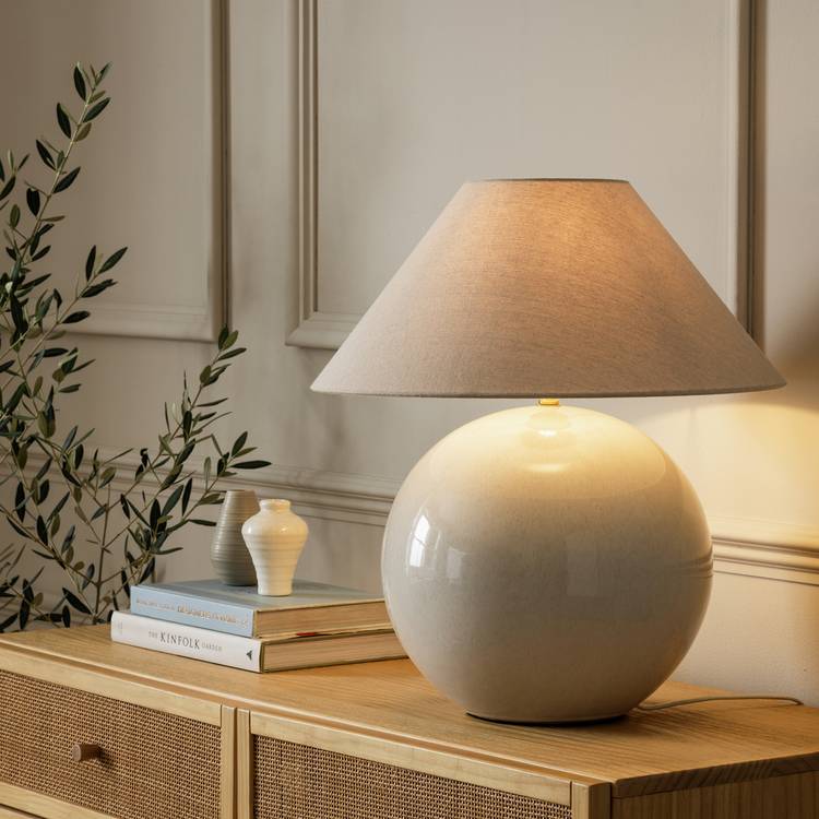 Habitat Circle ceramic table lamp 51cm - British product