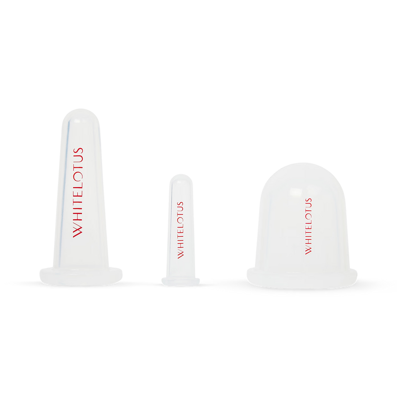 White Lotus Beauty cupping set 3-piece, imported from the UK